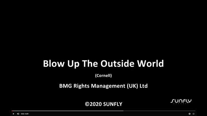 Blow Up the Outside World Karaoke version - Karaoke performance video thumbnail