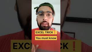 Secret MS Excel Trick - Solve Job Interview #shorts #exceltutorial #exceltricks