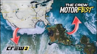 The Crew 2 & The Crew Motorfest Map Size Comparison - November 2024