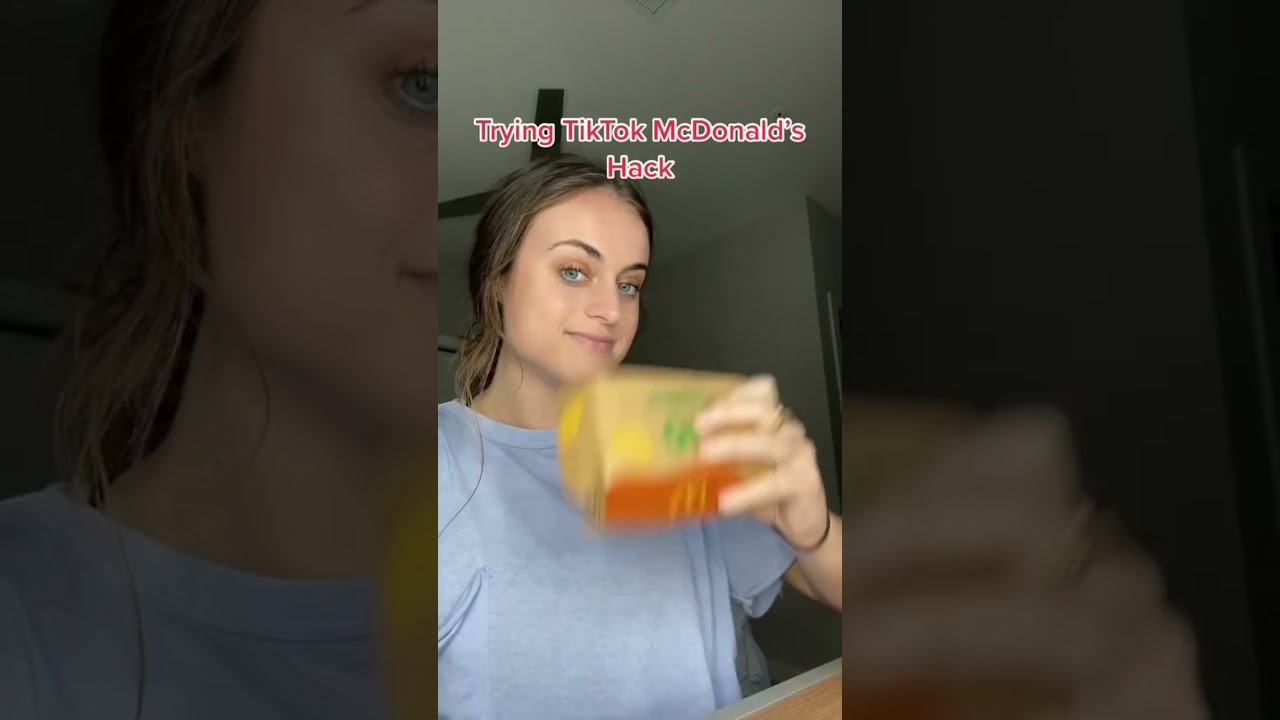 Trying TikTok Famous McDonald S Hack Mcdonaldshacks Tiktokfamous Mcdonalds Foodhacks Foodie
