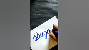 Shagun || Name Request65 #calligraphy #shagun