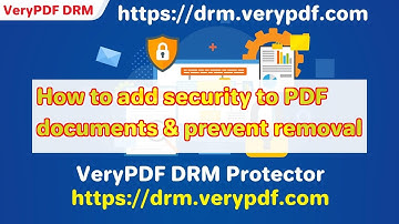 How to add security to PDF documents & prevent removal