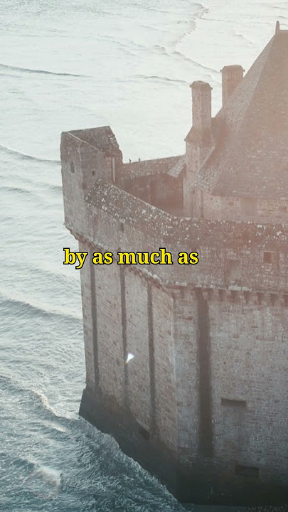 The Ocean Disappears Twice a Day || Mont Saint-Michel, France #shorts #shortvideo #shortsfeed