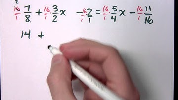 Beginning Algebra - Part 18 (Solving Linear Equations by Clearing Fractions)