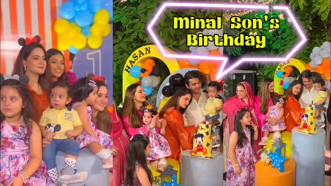 Minal Khan Son Hassan First Birthday🥳 |Minal Arrange Grand Party 🎉