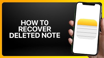 How To Recover Deleted Note In iPhone Notes App 2025! Tutorial