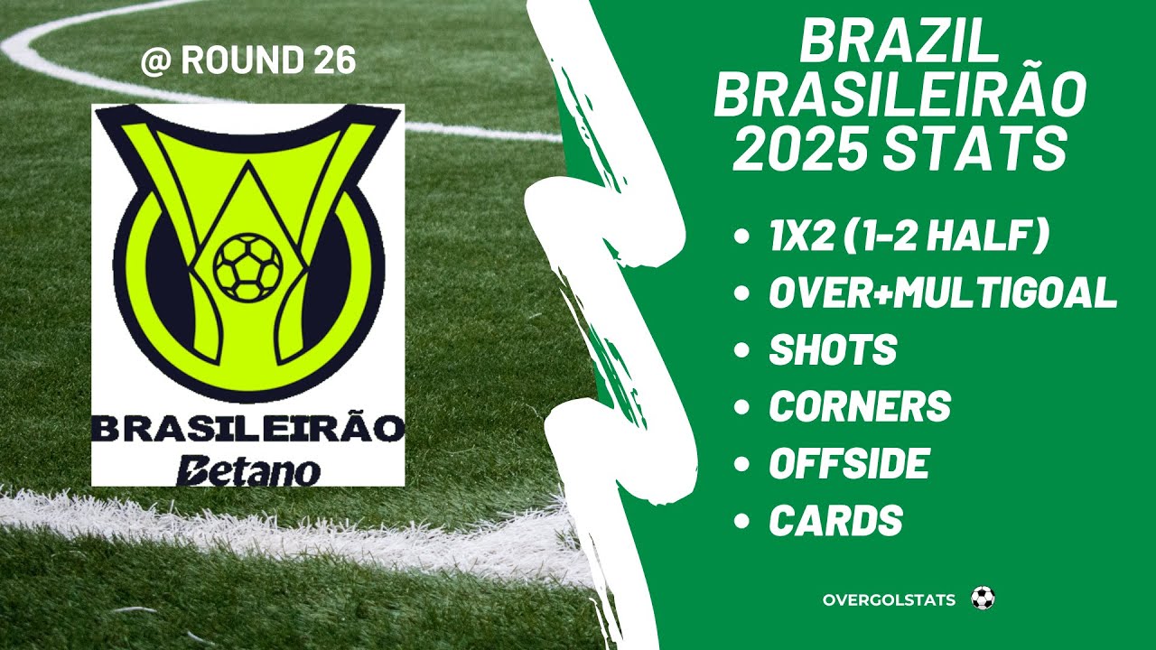 Brazil Brasileirão 2025 Stats @ Round 26 | OverGolStats - YouTube