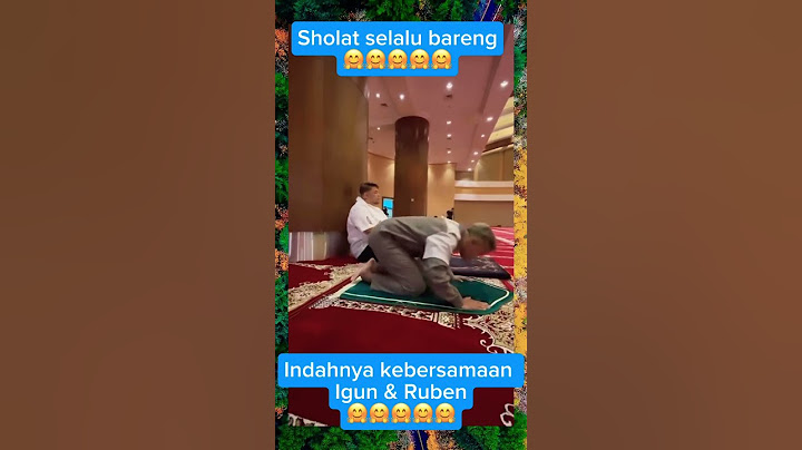 Terus temanin Ruben sholat, indahnya kebersamaan Igun & Ruben🤗🤗🤗#ivangunawan #rubenonsu