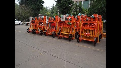 QMY4-45 movable egg laying concrete hollow block making machine no need pallets do buesiness at home