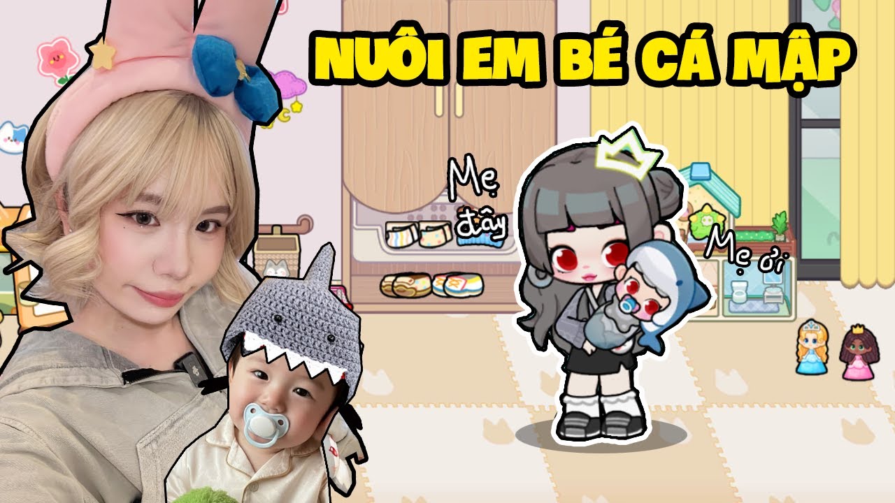 SAMMY LẦN ĐẦU LÀM MẸ NHẬN NUÔI EM BÉ CÁ MẬP SIÊU ĐÁNG YÊU TROGN GAME WORLD