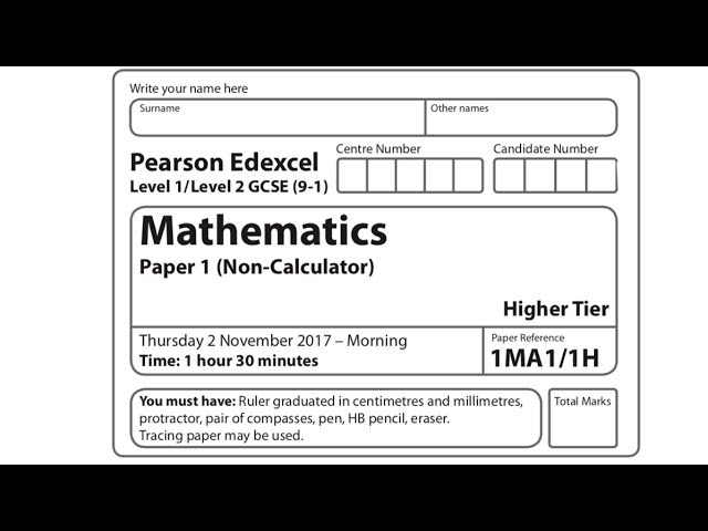 Q12: Answers – Paper 2 November 18 – AQA GCSE Maths Foundation - Elevise