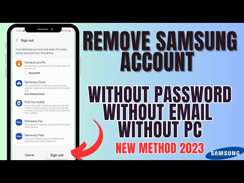 REMOVE ALL SAMSUNG ACCOUNT WITHOUT PASSWORD OR EMAIL