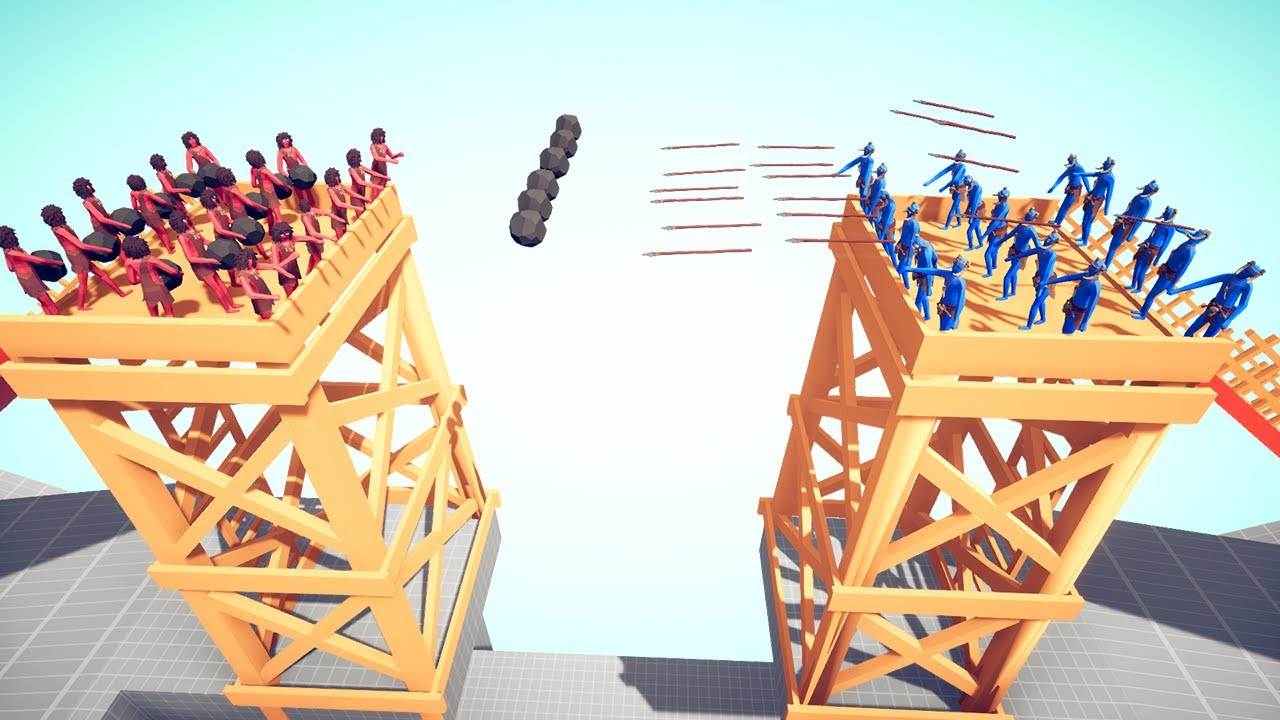 Building the Ultimate Wooden Tower for the Tournament | Totally Accurate Battle Simulator TABS