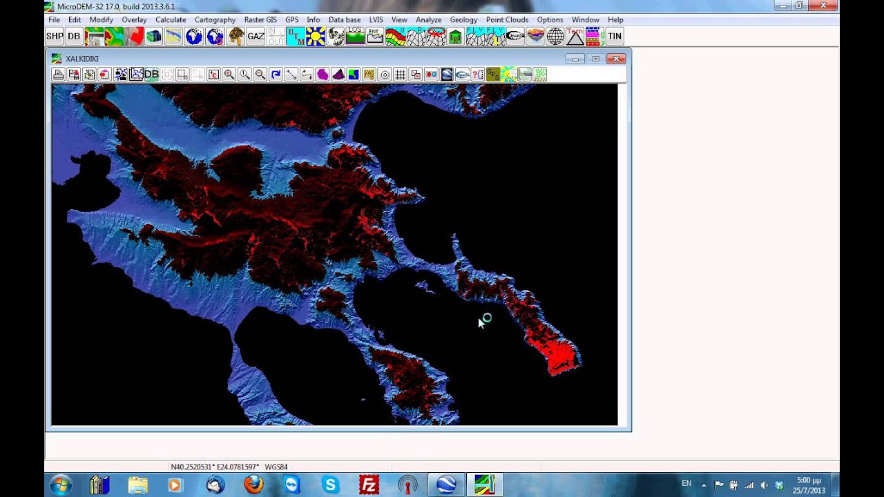 Χάρτες με περιορισμούς στο MICRODEM