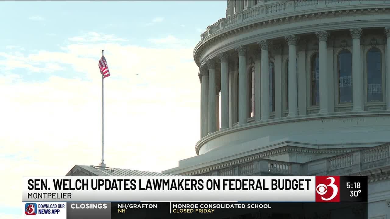 Welch warns Vermont lawmakers of federal budget cuts