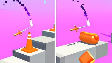 Slice it All! 🔪⚔️🪓 Very Satisfying And Relaxing ASMR Slicing Game Level 235-236