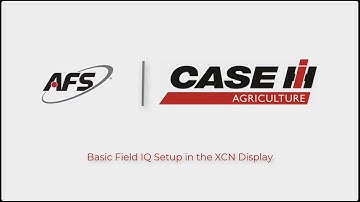 Basic Field IQ Setup in the XCN Display