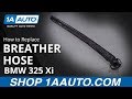 How to Replace Oil Separator Breather Hose 2001-05 BMW 325 Xi