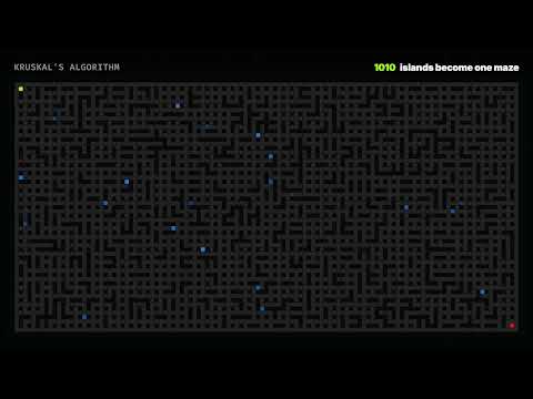 I Created a Maze with Kruskal's Algorithm