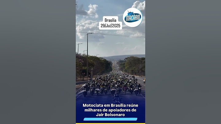 Motociata em Brasília reúne milhares de apoiadores de Jair Bolsonaro