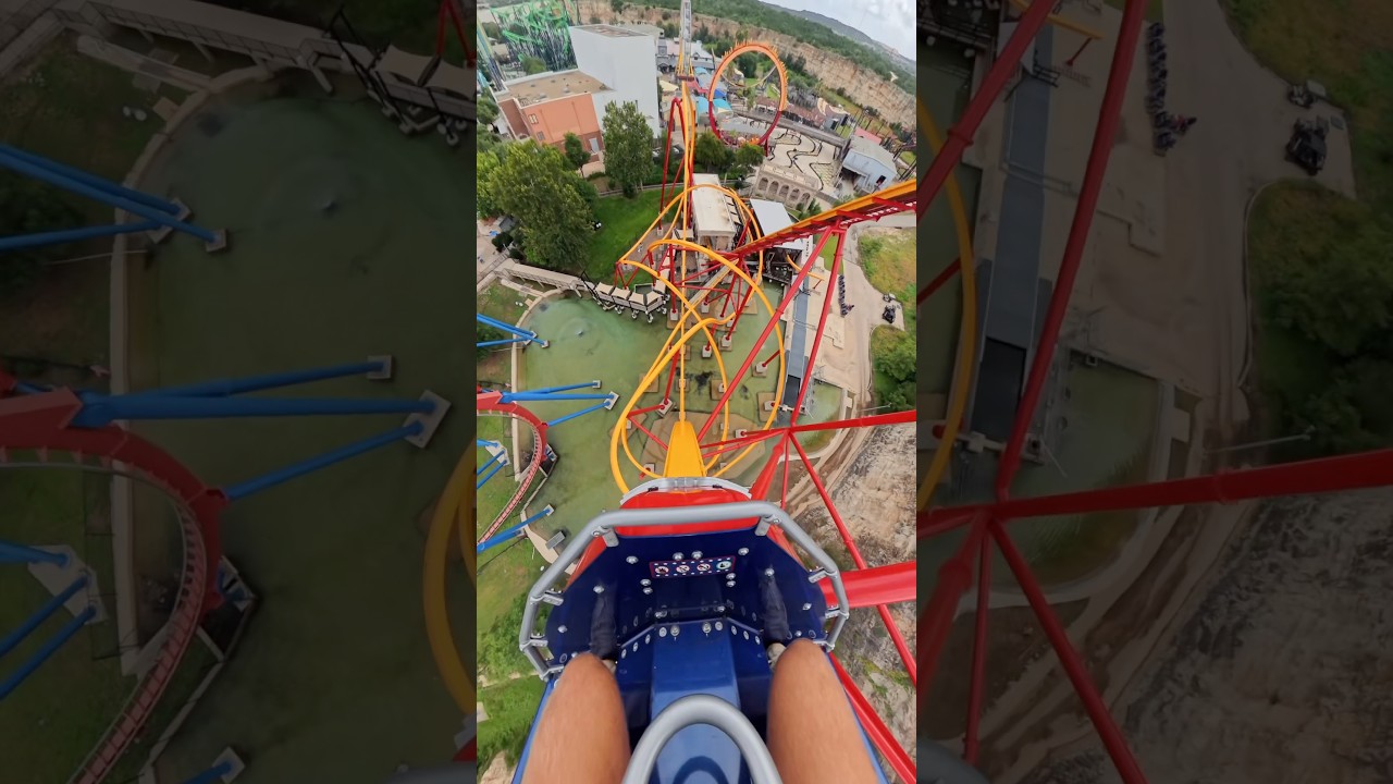 Six Flags Wonder Woman Coaster is INSANE!