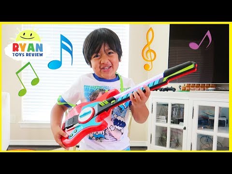 Ryan Pretend Play with Musical Instruments Toys for Kids!!!
