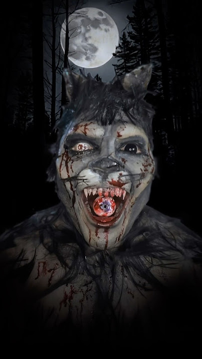 O LOBO MAL PASSEIA AQUI POR PERTO 🐺🩸 #werewolf #maquiagem #shortsyoutube #shortsviral