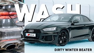 Dirty Audi RS5 Wash & Polish - Exterior Detailing ASMR