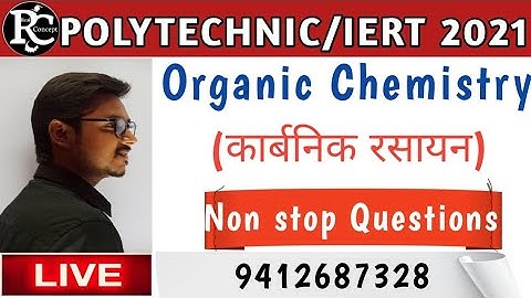Organic Chemistry Important Questions For Polytechnic and iert entrance exam 2021 #OrganicQuestions