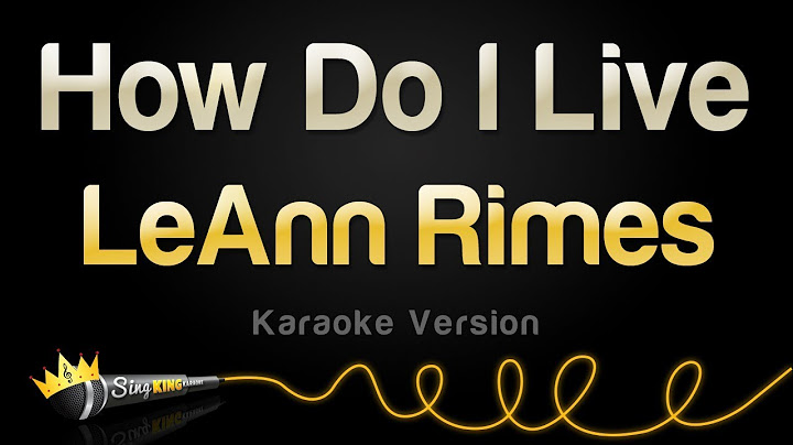 How Do I Live Instrumental version - Instrumental performance video thumbnail