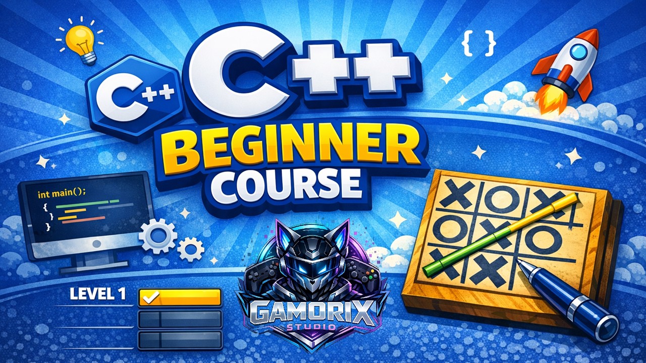 Tic‑Tac‑Toe for Beginners Level 1 | Stage 4: Win & Draw Logic – Learn C++ Game Programming