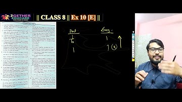 CLASS 8 || ICSE || EX: 10 [E] || PART 1 || CHAPTER 10: DIRECT AND INVERSE VARIATION ||