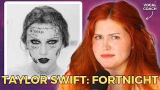 TAYLOR SWIFT Fortnight | Vocal Coach Reacts by Hannah Bayles 70,045 views 12 days ago 8 minutes, 20 seconds