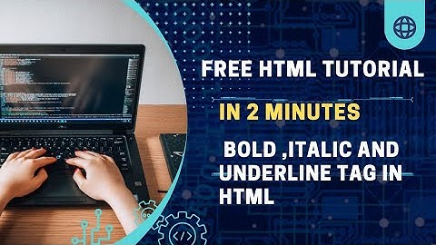 How make text bold italic and underline the text in HTML in 2 minutes. 😱🤗 @TechGyan81
