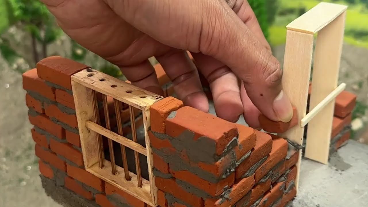 I Built a Mini House with a Pool and a Floating Upper Room