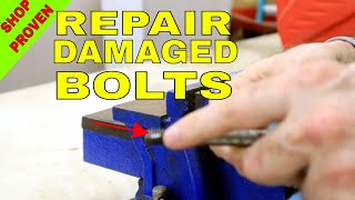 SHOP PROVEN | How to Repair Damaged Bolt Threads | SAE and Metric #mg101fasteners
