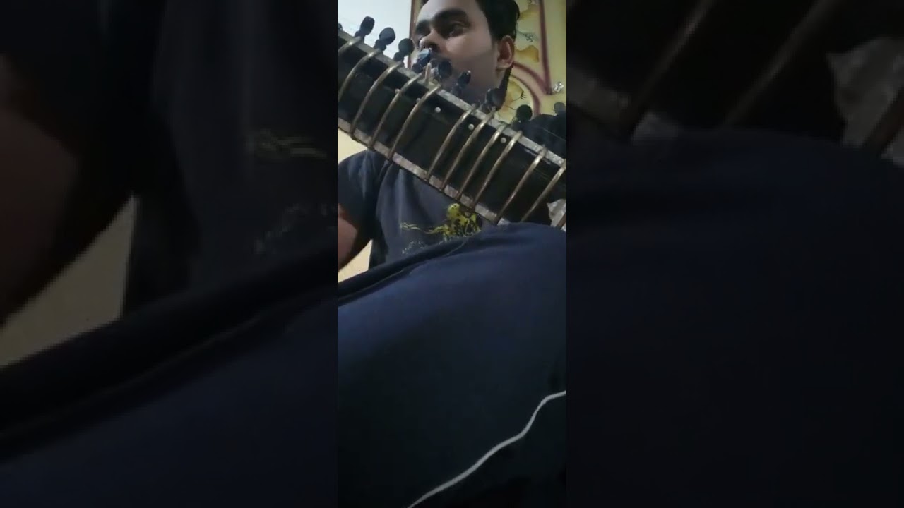 shehzad hussain sitar short alaap  practice