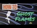 How to Airbrush Paint Ghost Flames on your Motorcycle, Car or Hot Rod