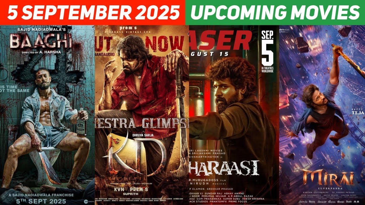 Top 10, 5 September Upcoming Movies In 2025 Hindi | Upcoming South ...