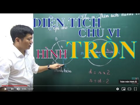 Video [Toán nâng cao lớp 5 ] Diện tích hình tròn, chu vi... - youtube