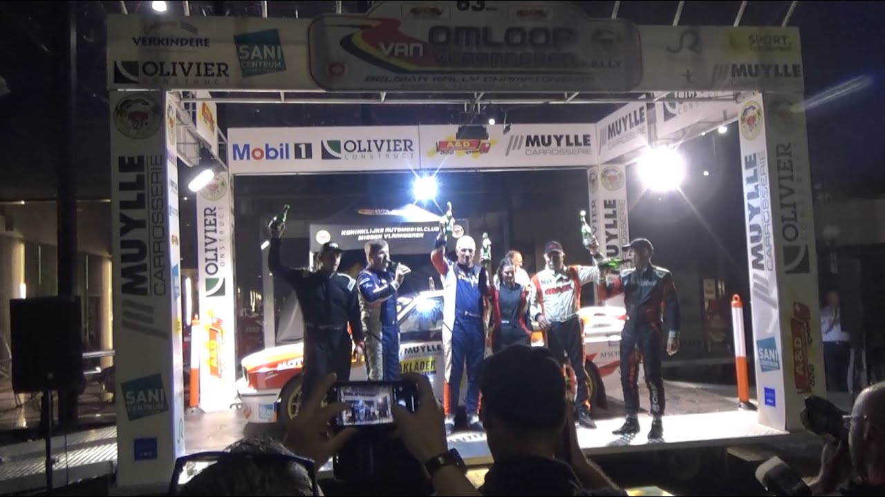 Omloop van Vlaanderen 2023 - all cars on SS20: Zoning 4 + end podium ceremony (raw footage)