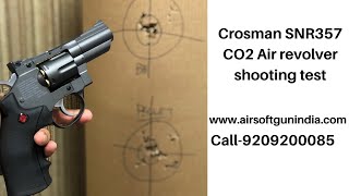 Crosman SNR357 CO2 Air revolver shooting test