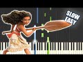 How Far I'll Go - Moana | SLOW EASY PIANO TUTORIAL + SHEET MUSIC by Betacustic