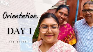 Amity University Orientation 2026 ll Day 1 ll unexpectedly fun !! 🤌🏻🩷😂