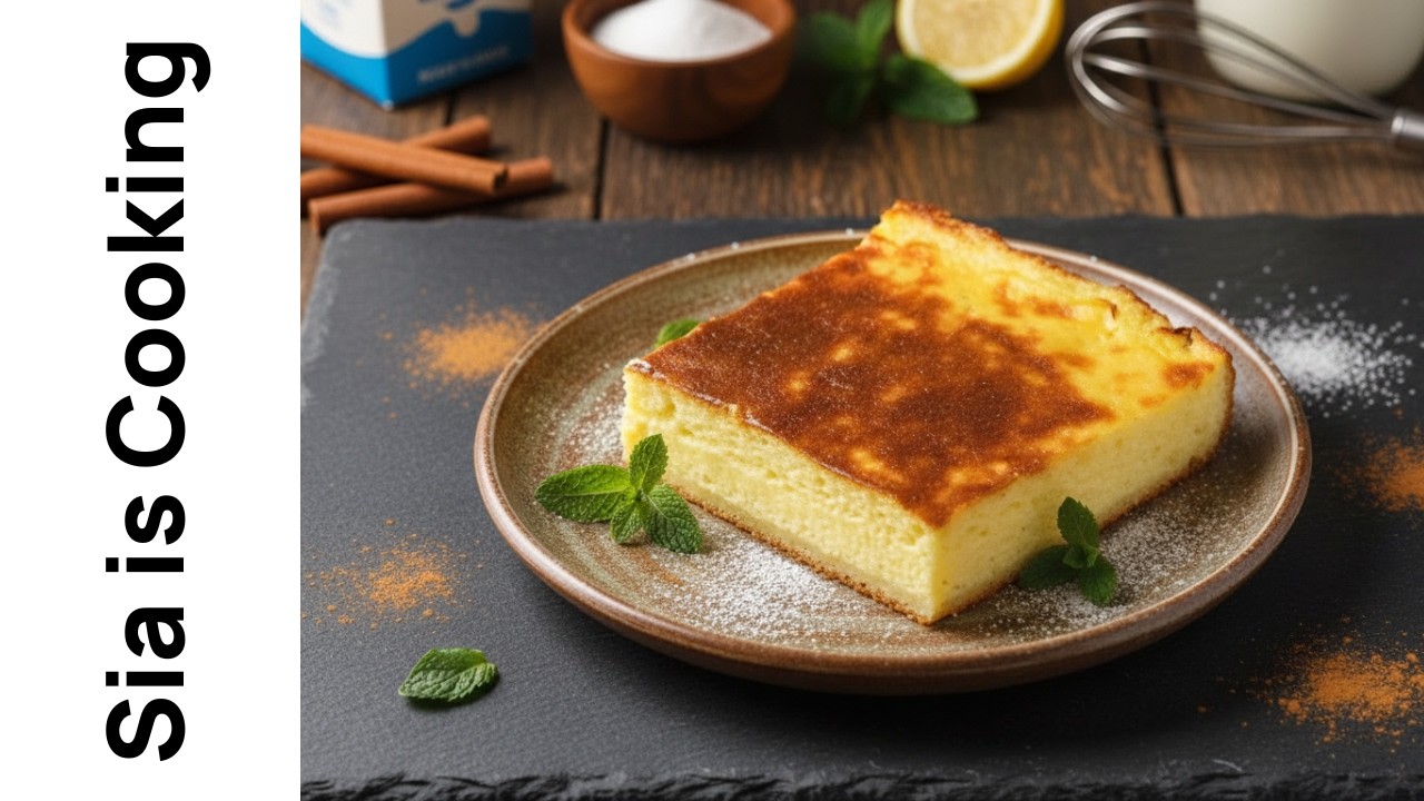 Ψητή Κρέμα Γαλακτομπούρεκου | Το πιο εύκολο & κρεμώδες γλυκό ταψιού | Sia is Cooking