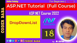18 ASP.NET Course 2023 | DropDownList Control | XML & Database Binding