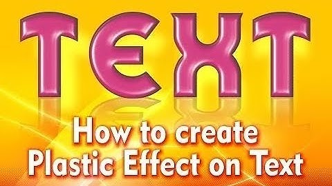 How to Create Plastic Effect of Text in CorelDraw X-7,6,5,4,3 one click 2018