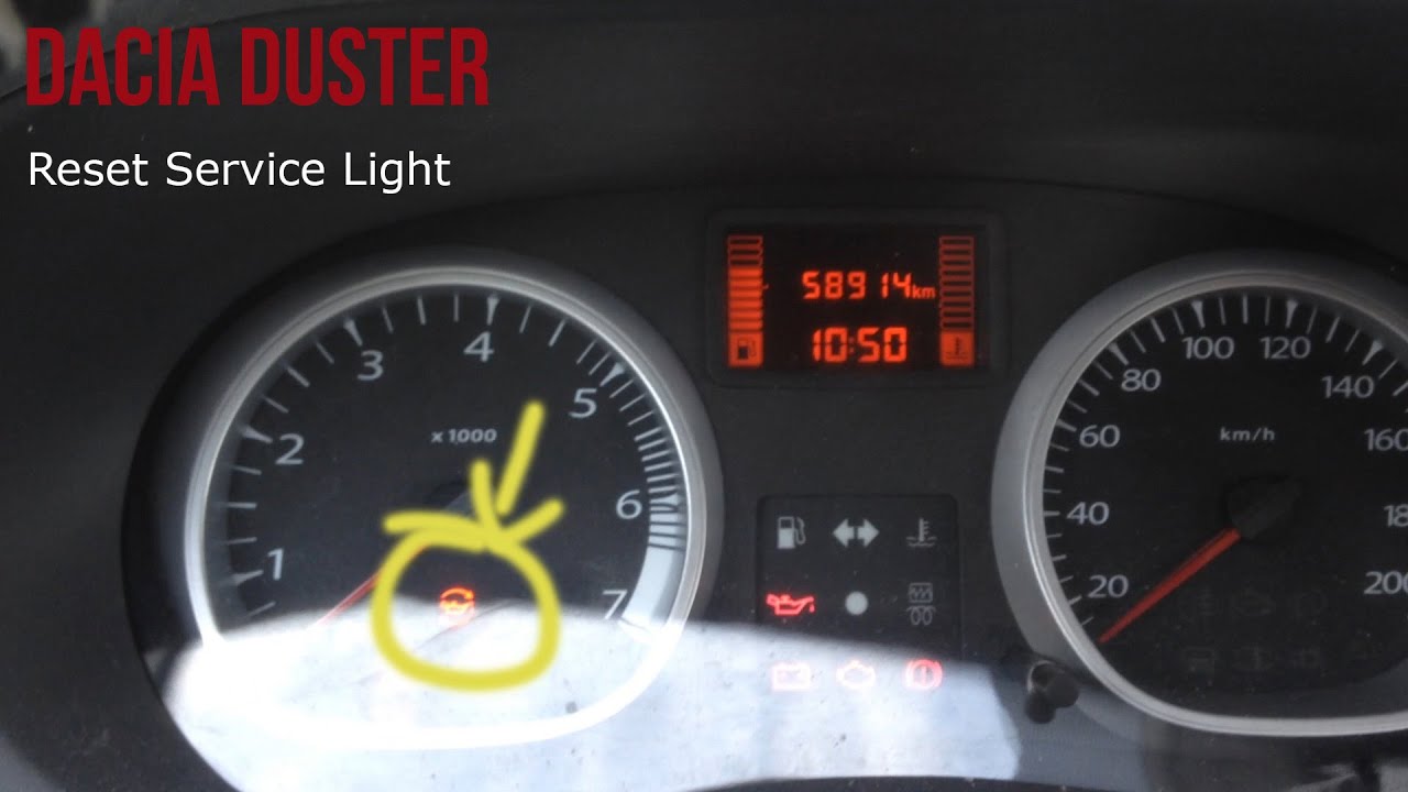 Dacia Duster - Reset Oil light - YouTube