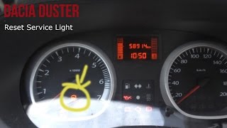 Dacia Duster - Reset Oil light - YouTube