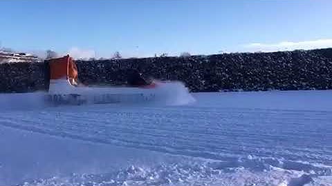 Hovercraft in the snow